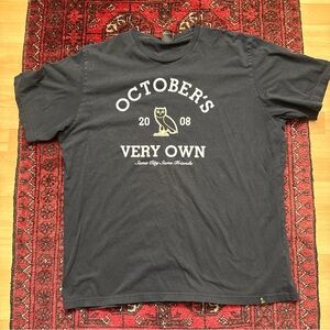 October's Very Own Black Graphic Tee Mens Size XXL